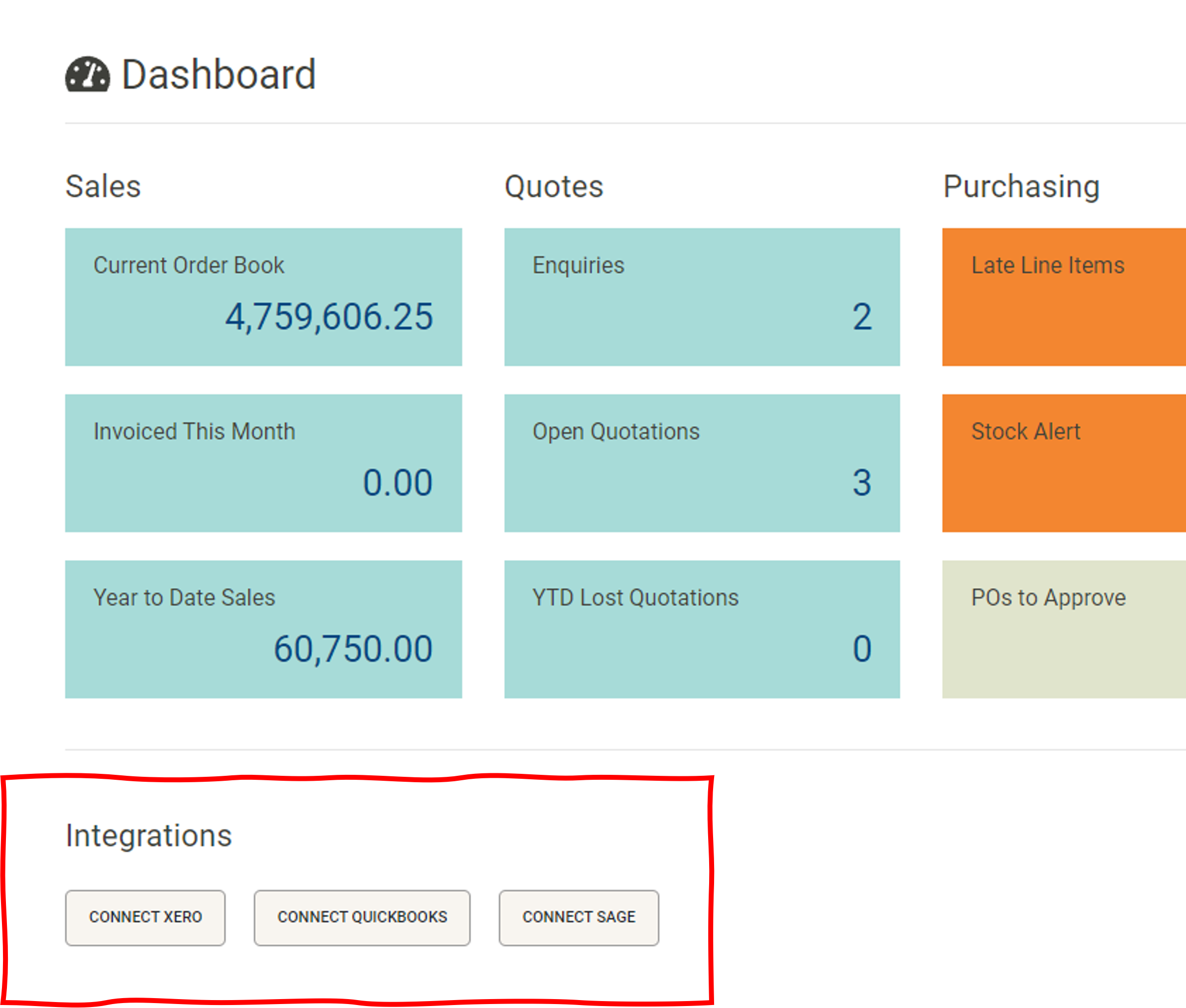 erp invoicing - integrations