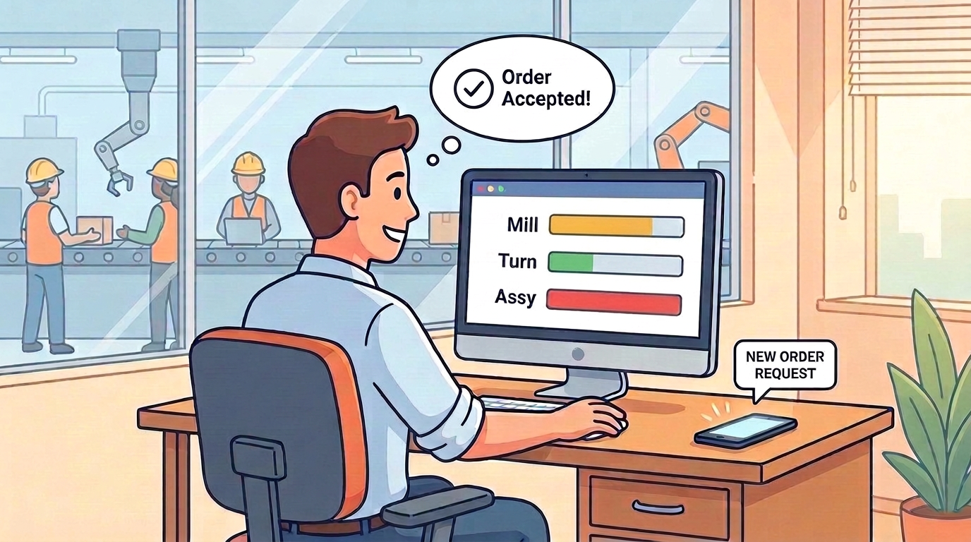 How Production Managers Can See Capacity Before Accepting an Order