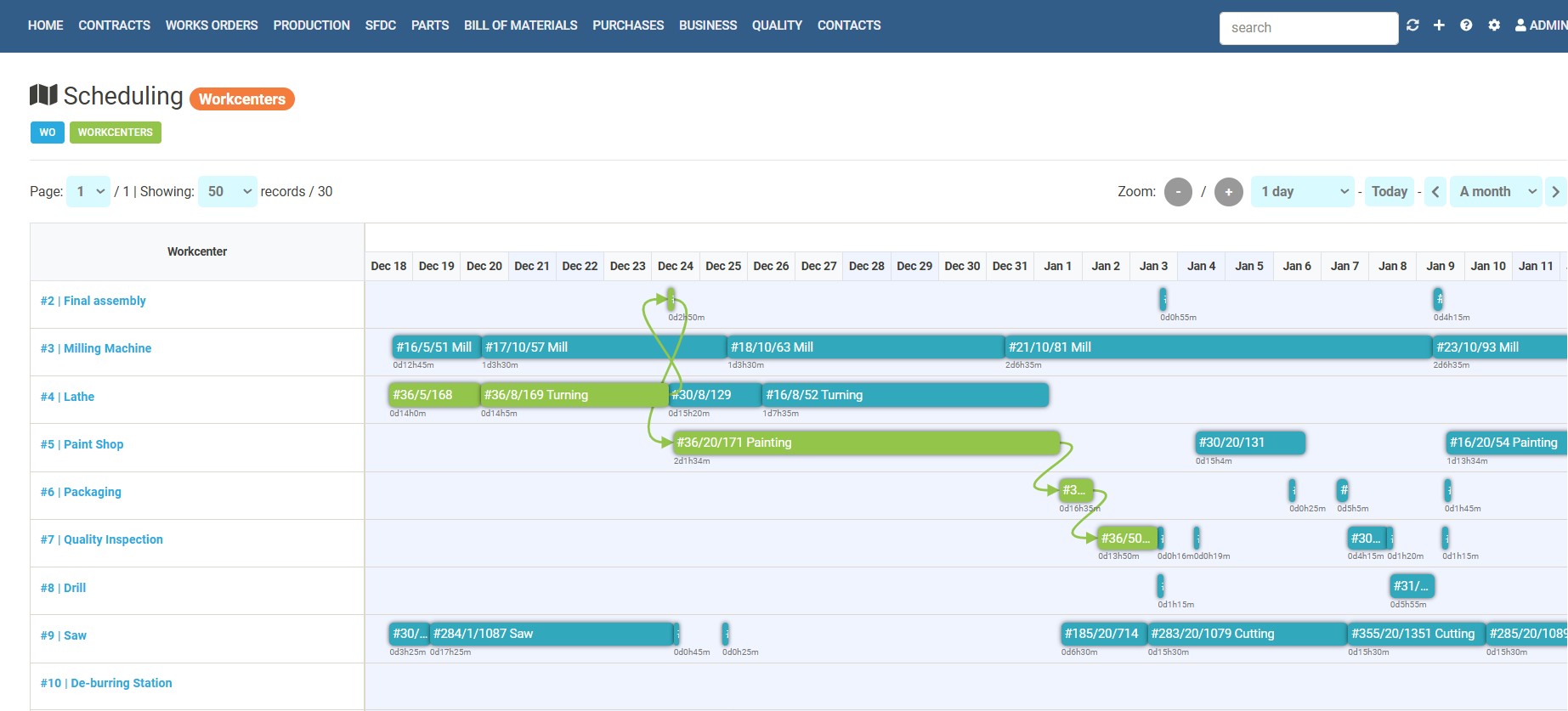 drag and drop scheduling
